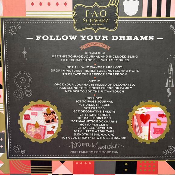 FAO SCHWARZ NWT Kids DIY Journal and Scrapbooking  Set - Picture 8 of 10